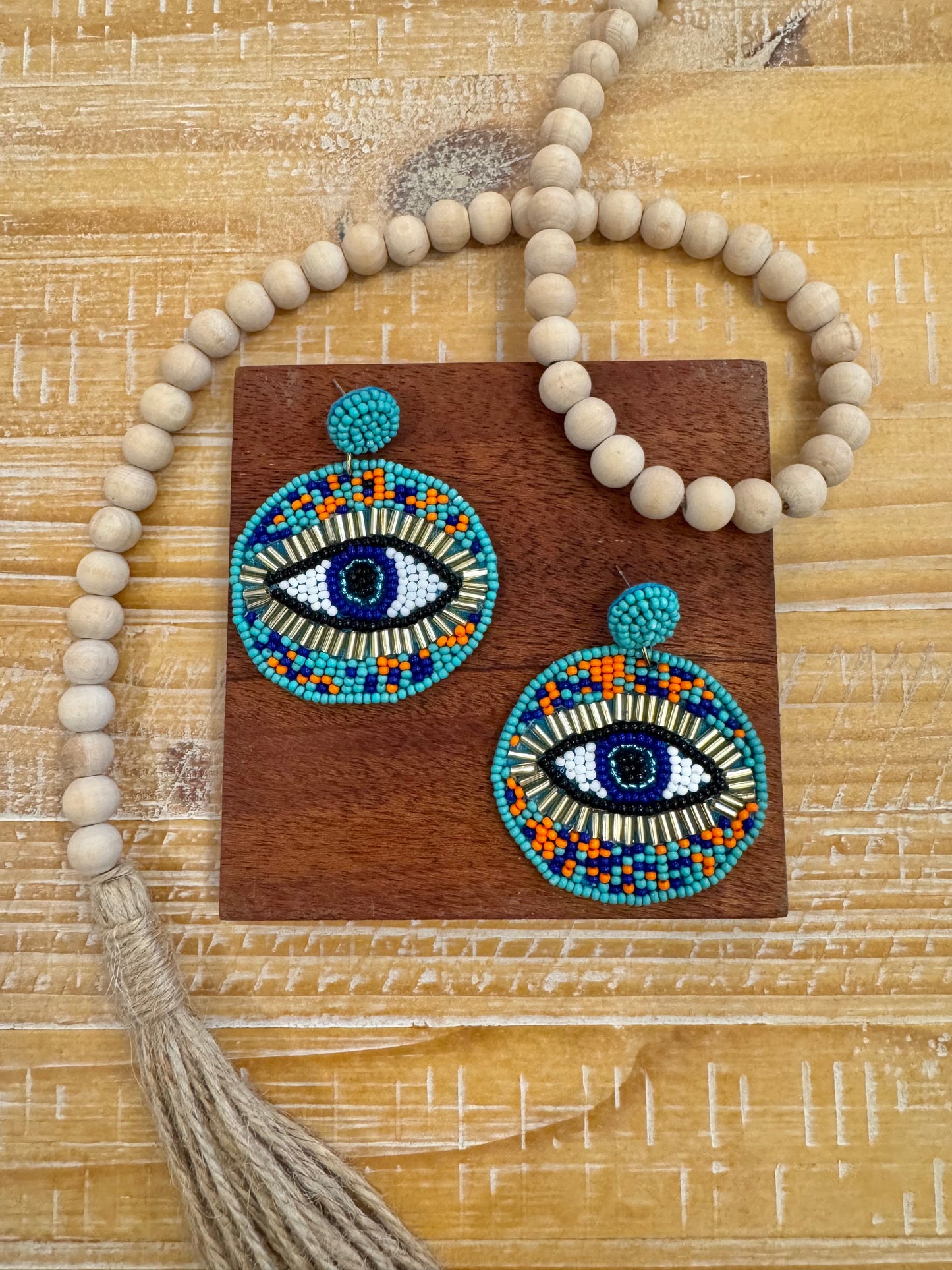 Teal Emily Earrings