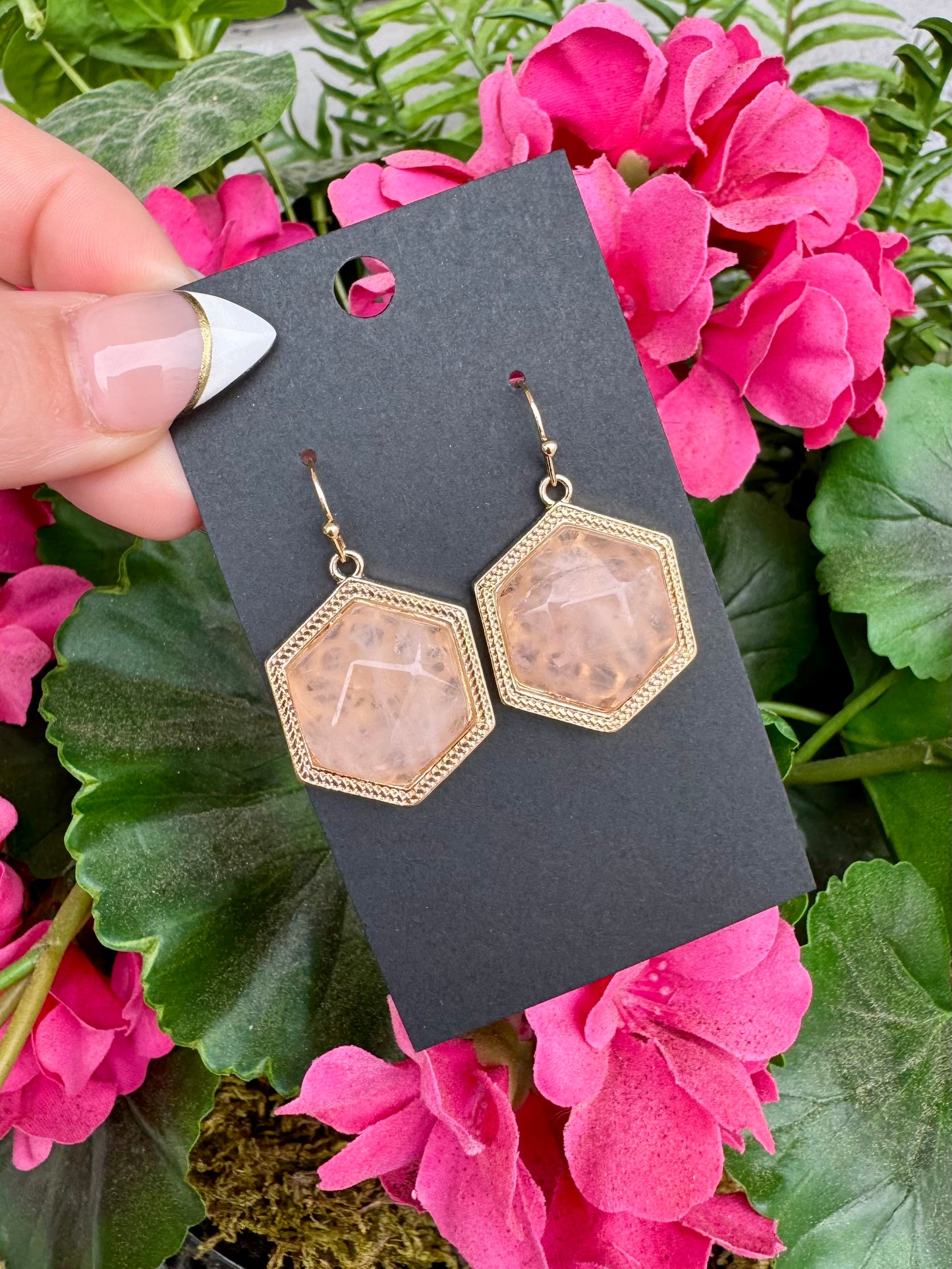 Pink Shelby Earrings