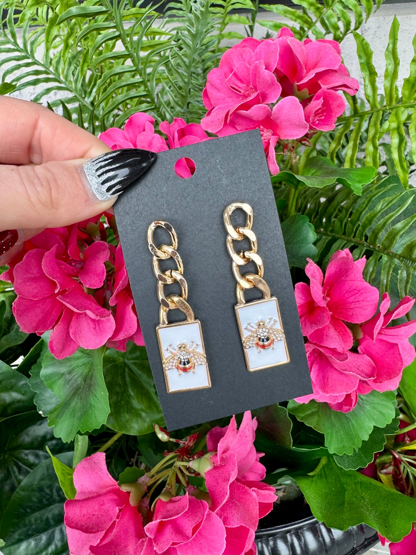 Bee Chain Earrings