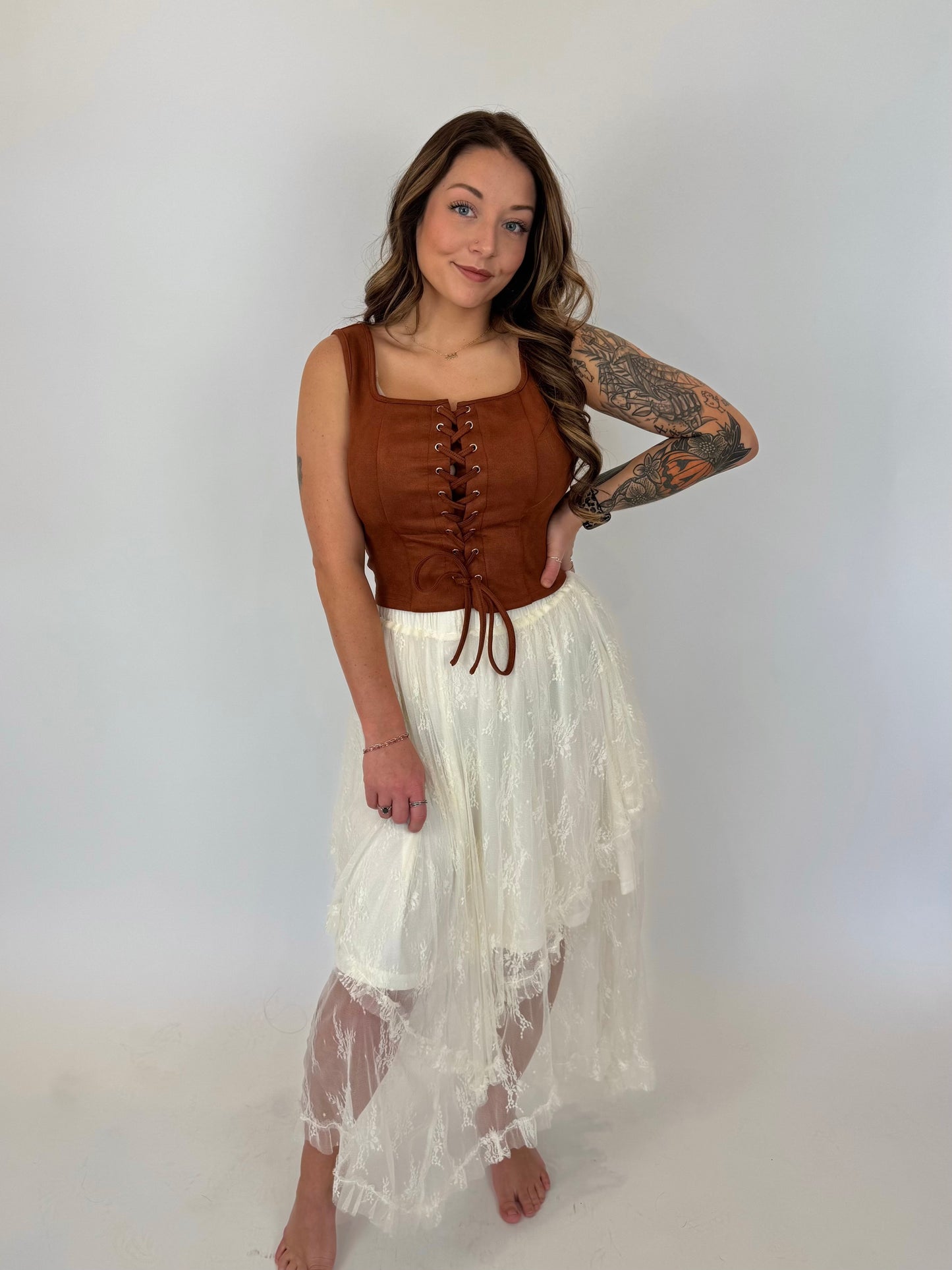 Layered In Lace Skirt