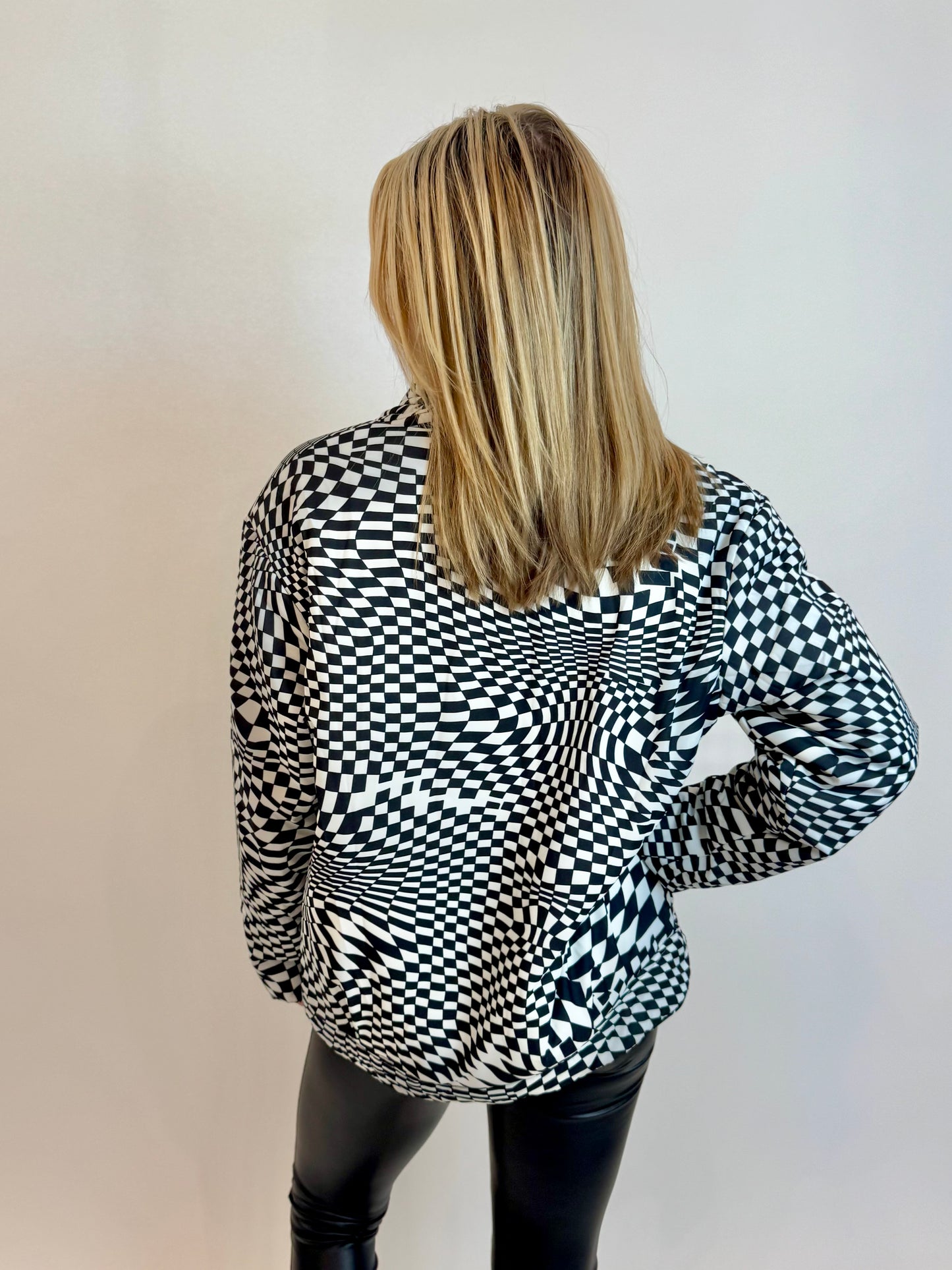 Checkered Puffer Jacket