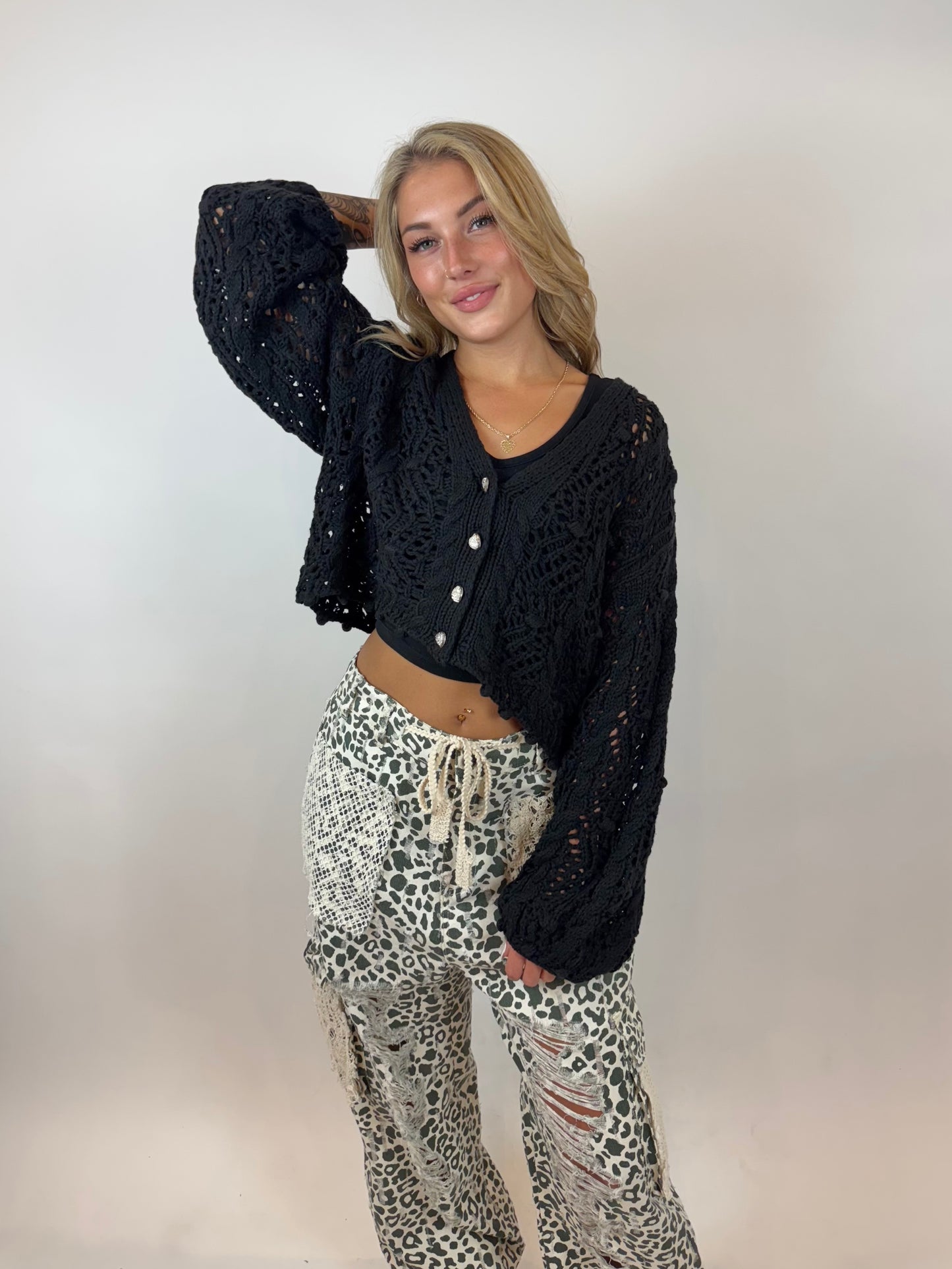 Knitted Crop Cardigan