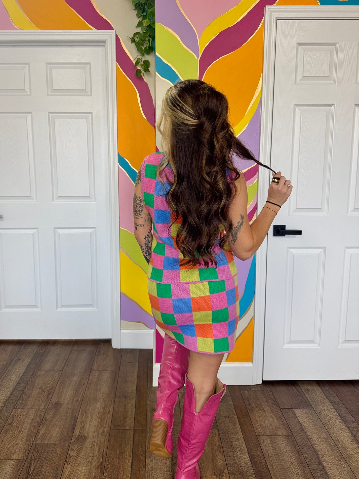 Checkered 2PC Set