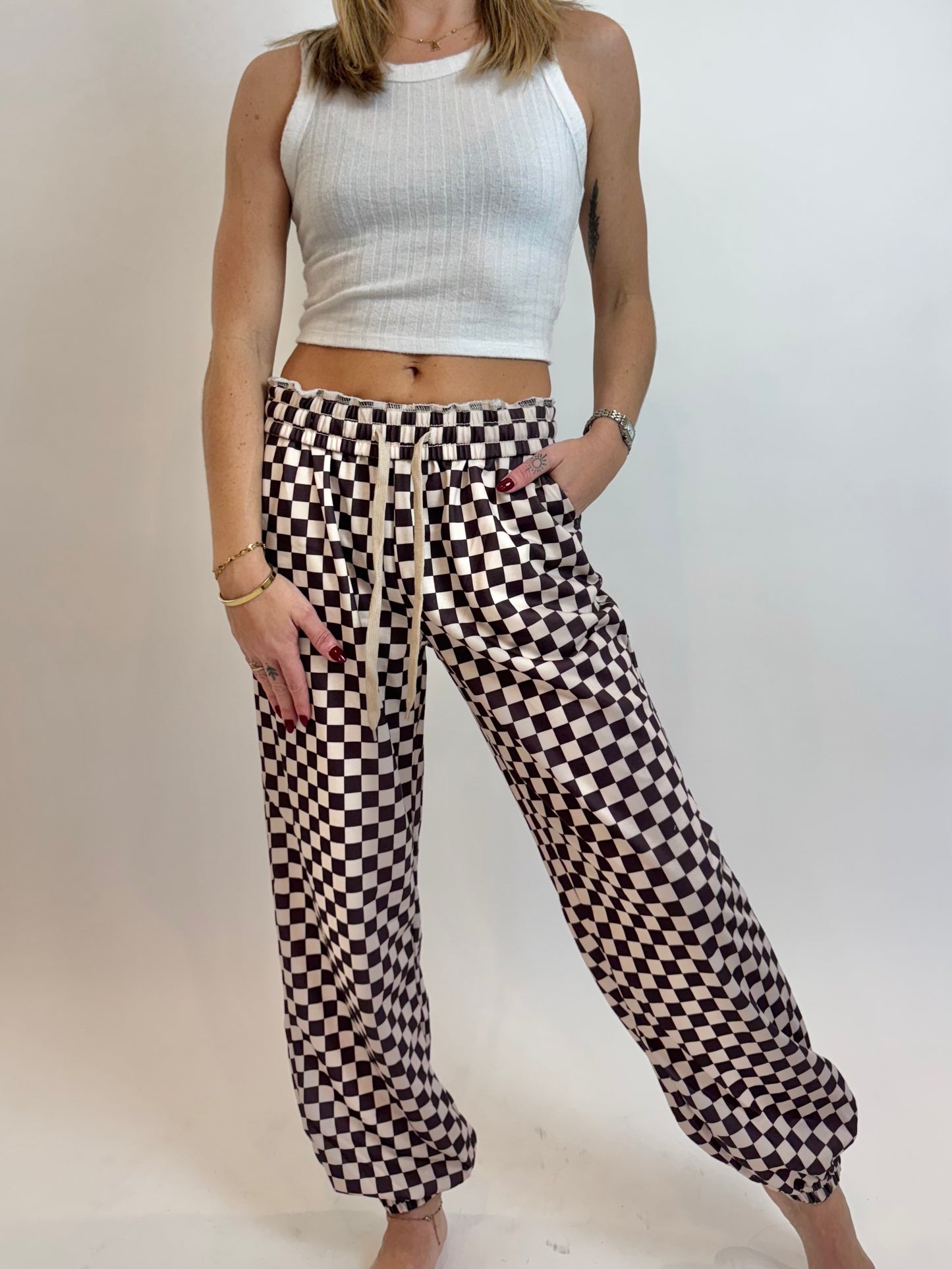 Chillin In Checkered Set