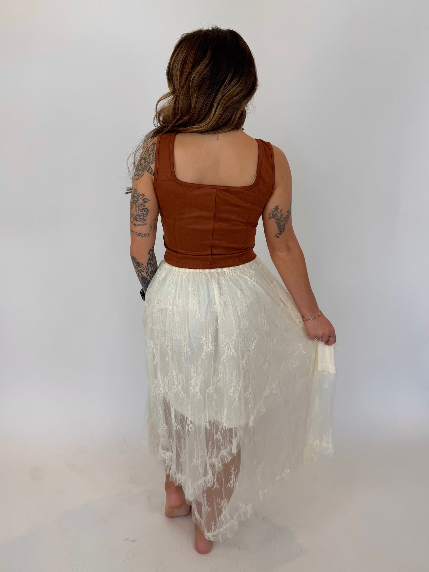 Layered In Lace Skirt