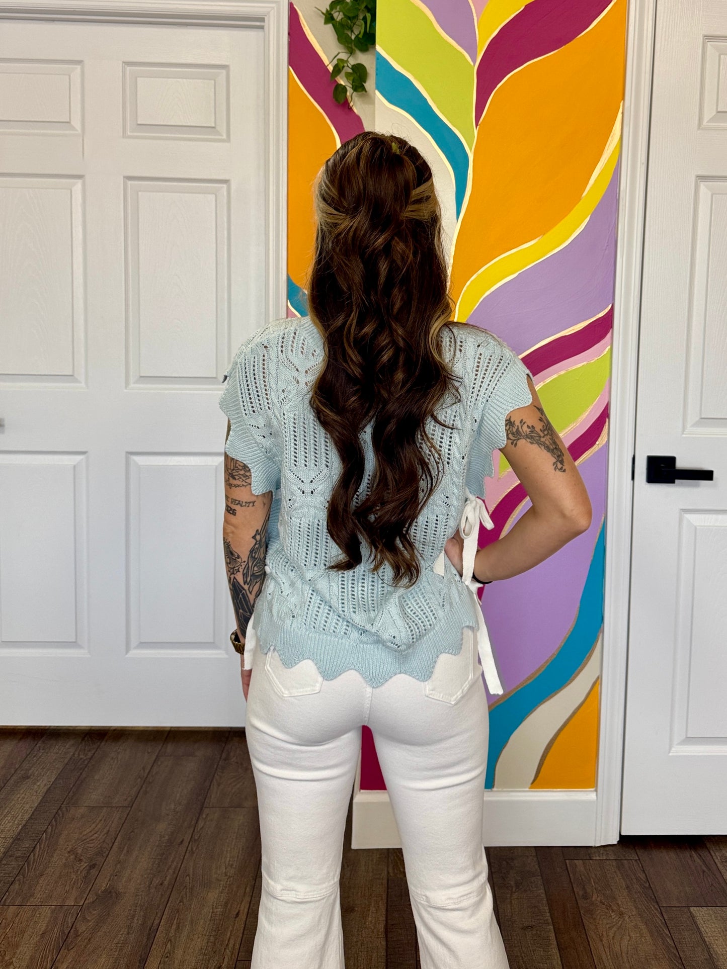 Bow Blue Shirt