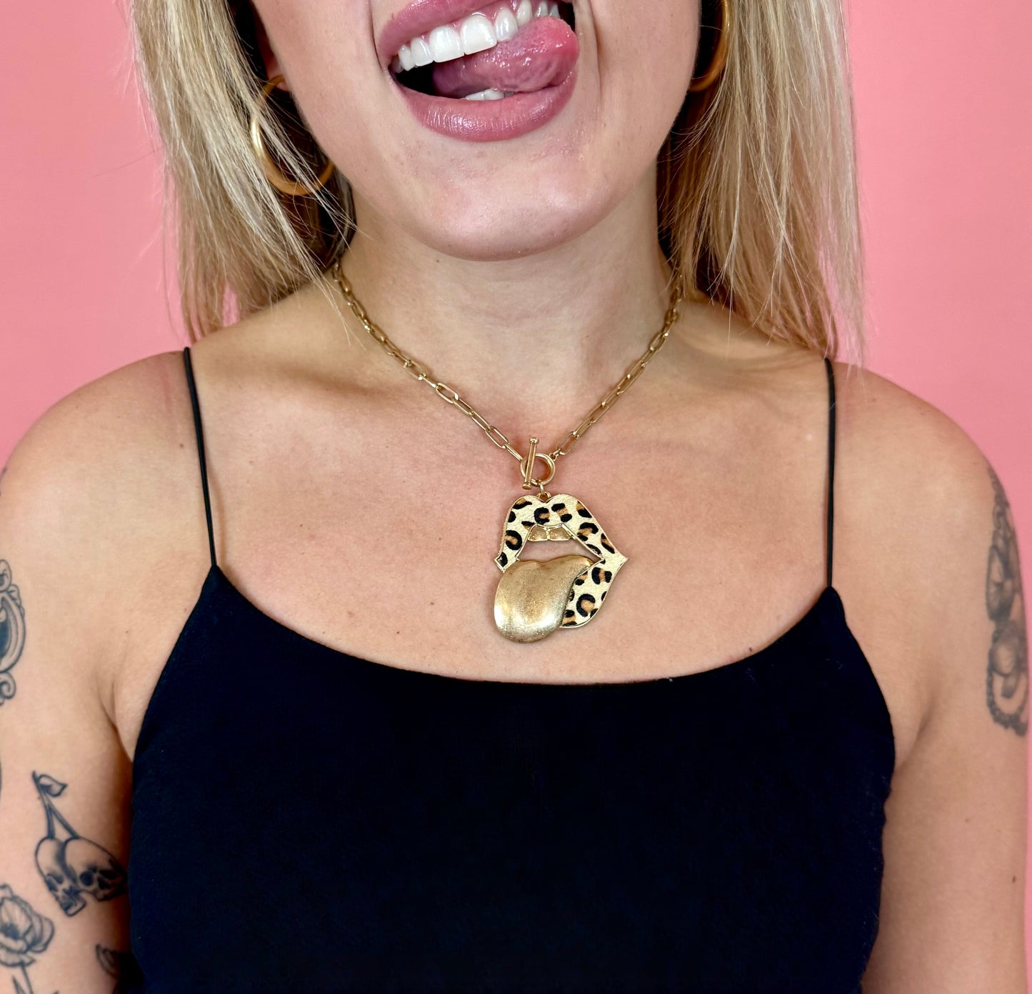 Cheetah Tongue Necklace