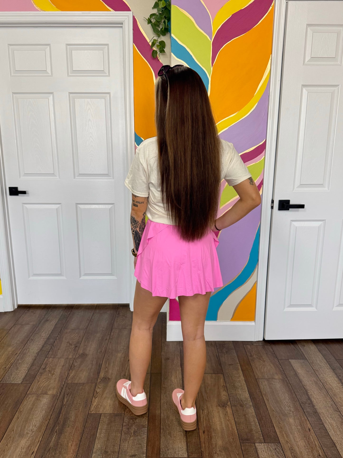 Parker Pink Tennis Skort