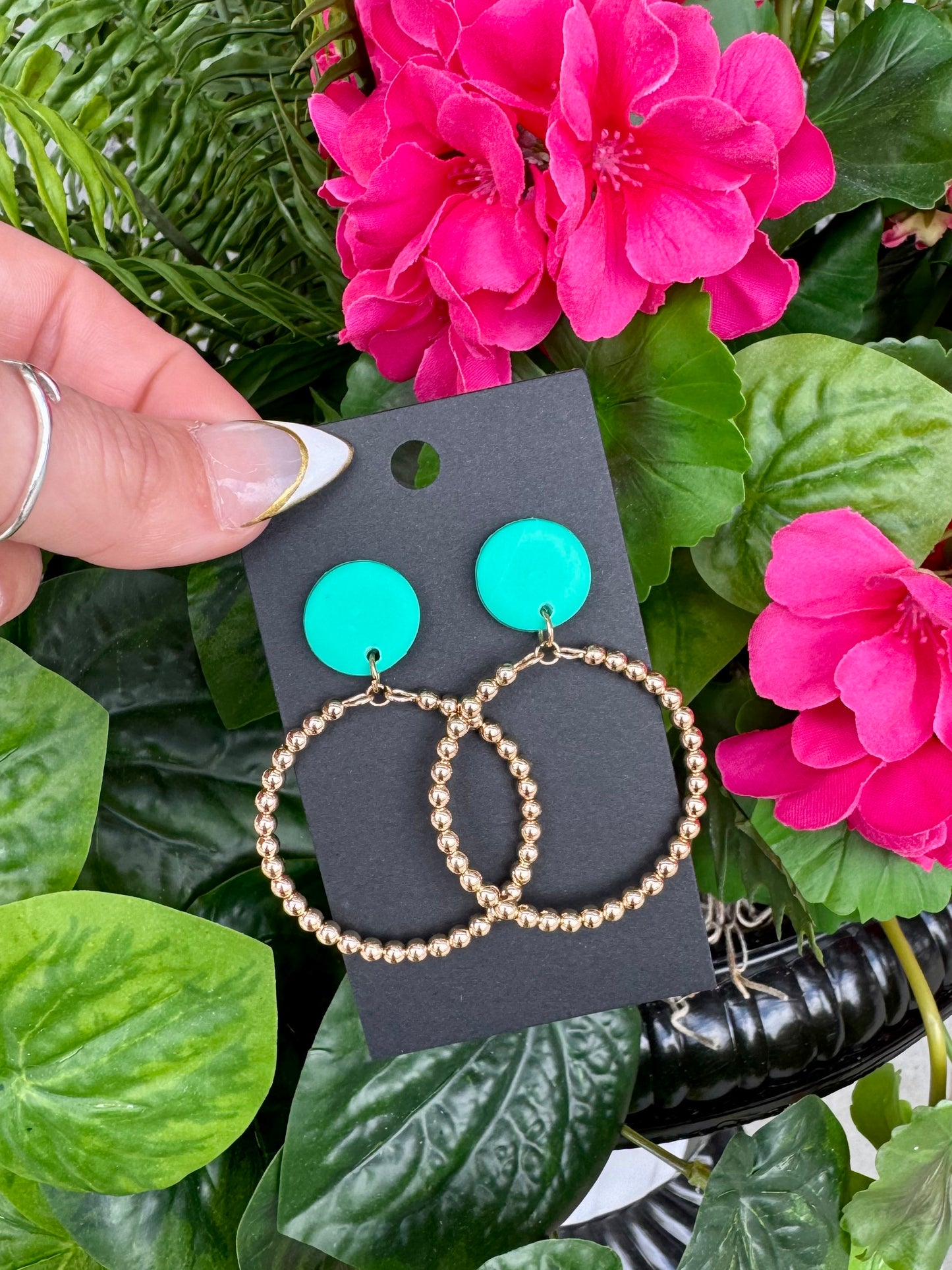 Beaded hoops