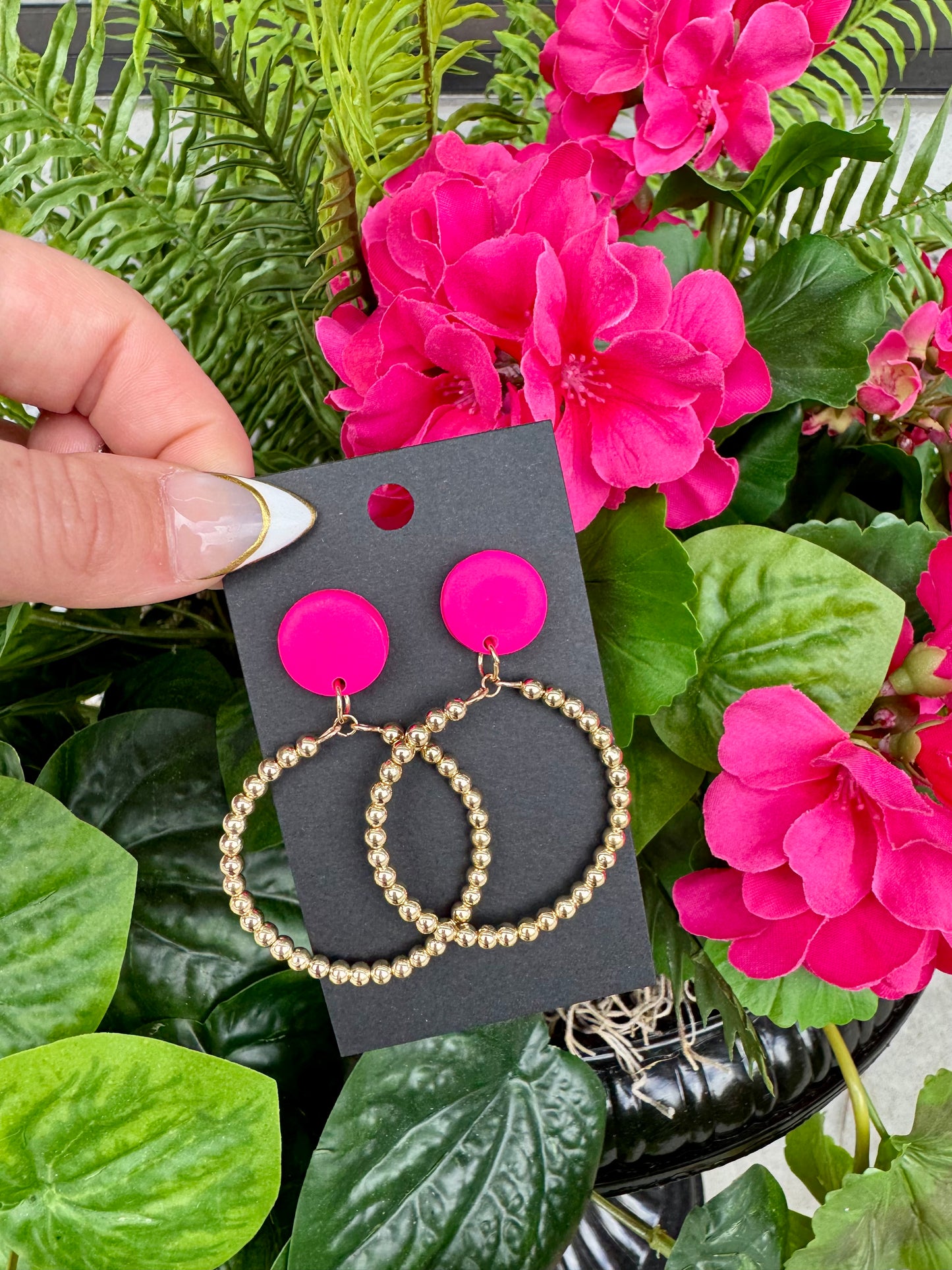 Beaded hoops
