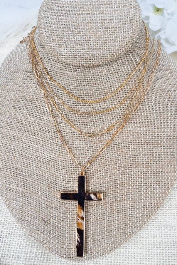 Cross Layered Necklace