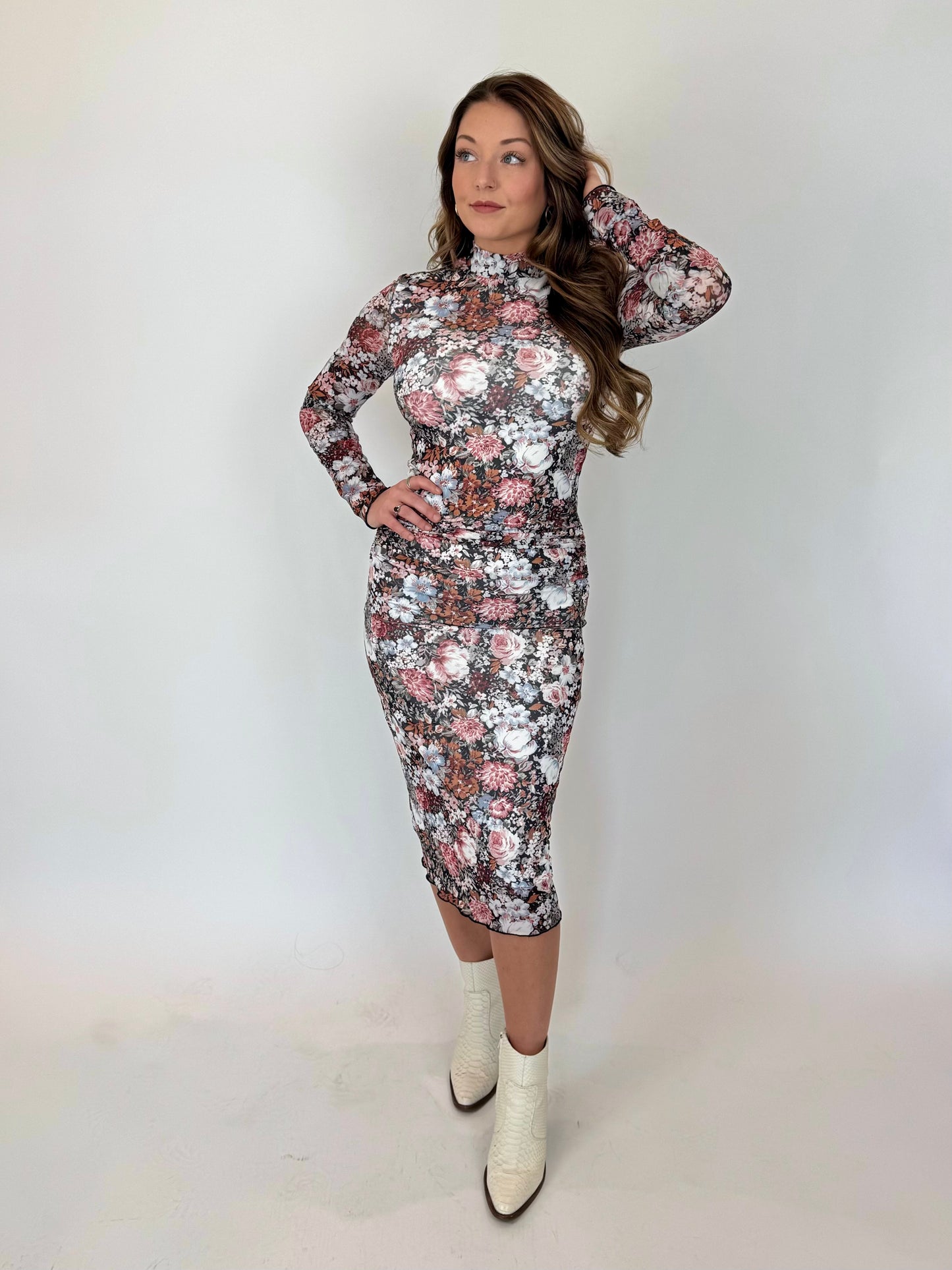 Flirty In Floral Dress