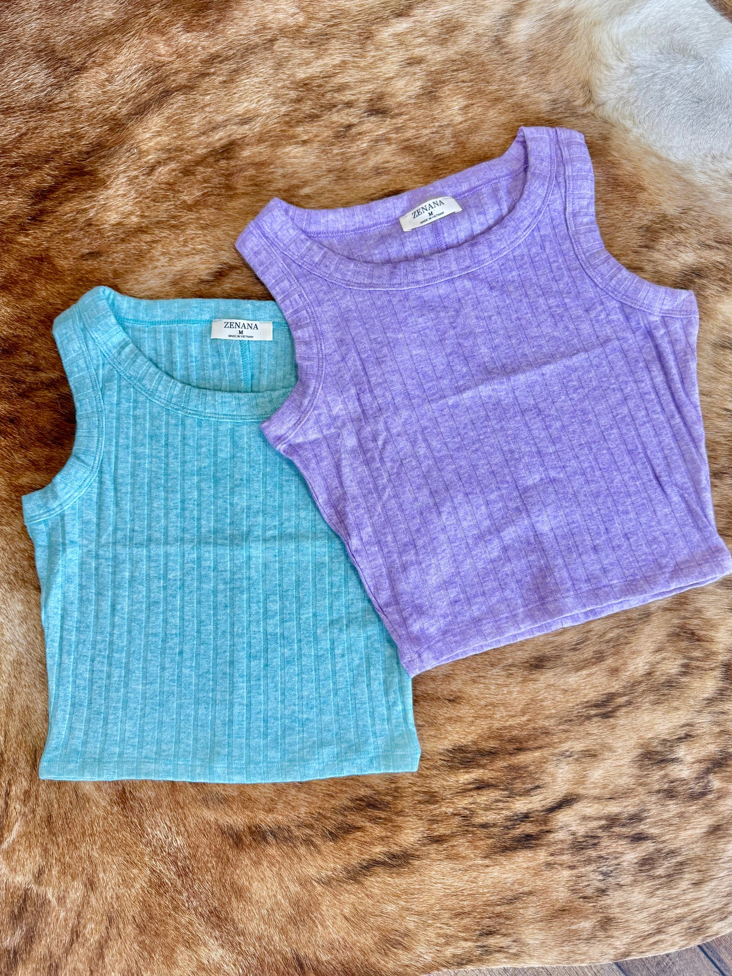 Zenana Ribbed Tank Top