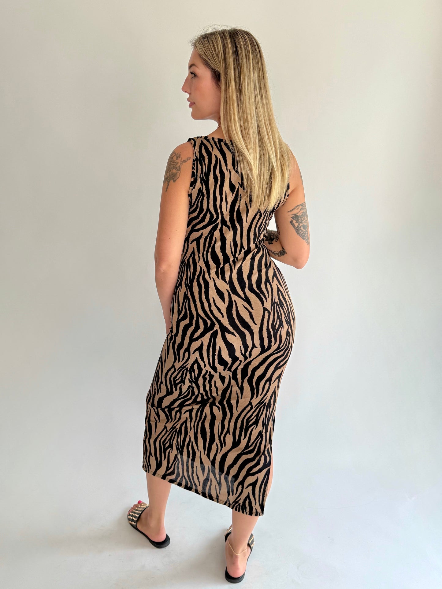 Zebra Bodycon Dress