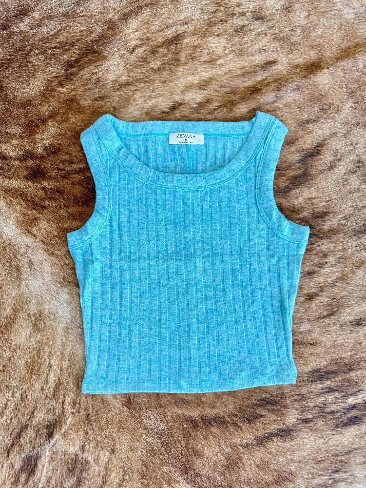 Zenana Ribbed Tank Top