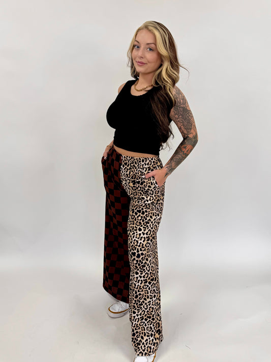 Cheetah Split Pants