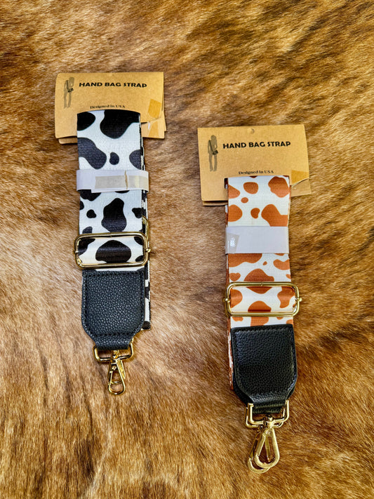 Cow Print Bag Straps
