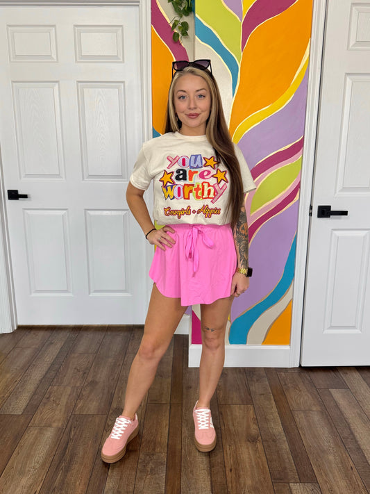 Parker Pink Tennis Skort