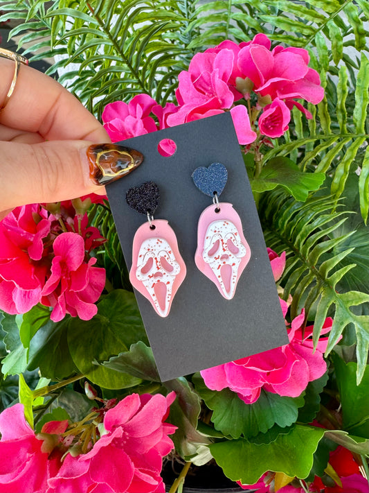 Bloody Face Earrings