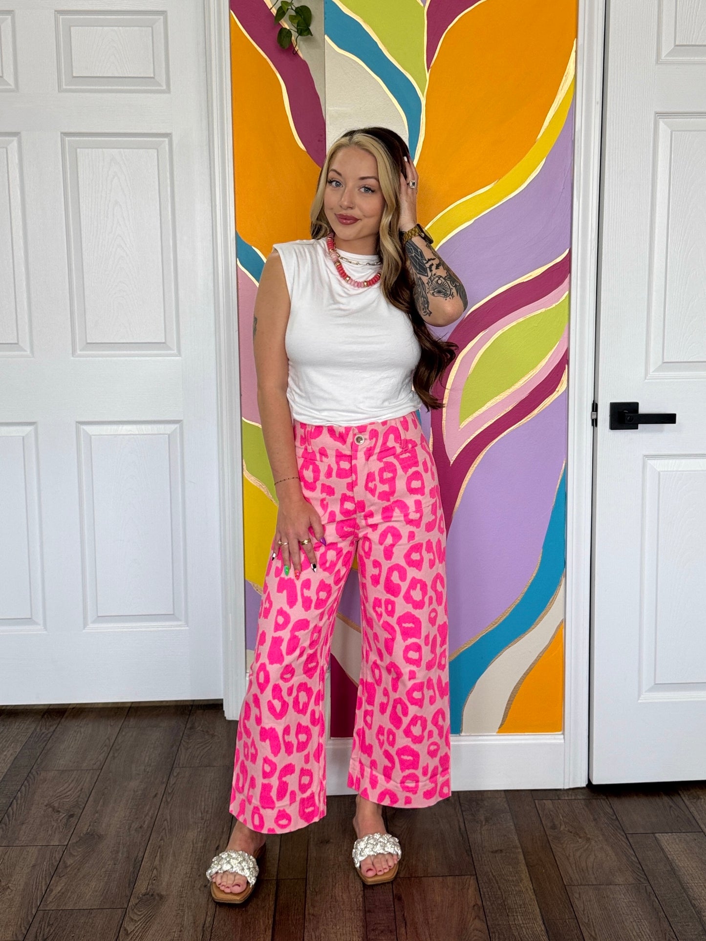 Wild Neon Cropped Jeans