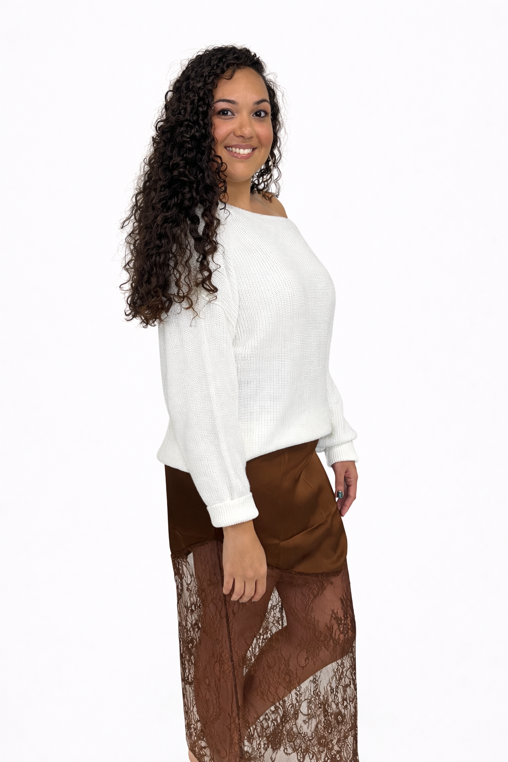 White Oversized Sweater