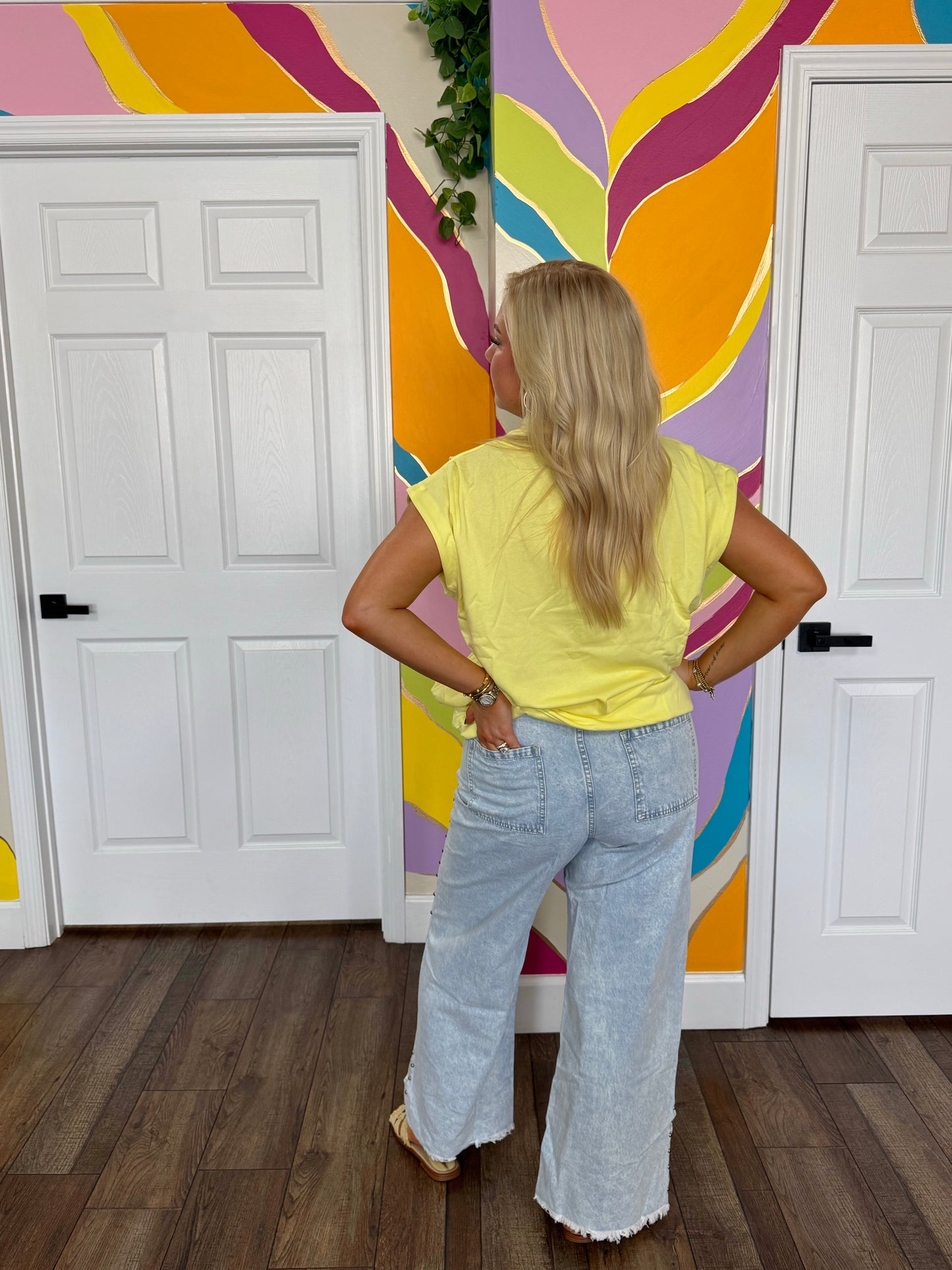 Bright Side Mock Neck Top