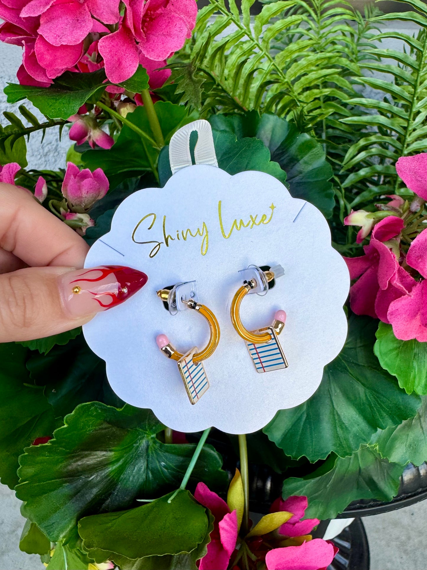 Pencil + Notebook earrings