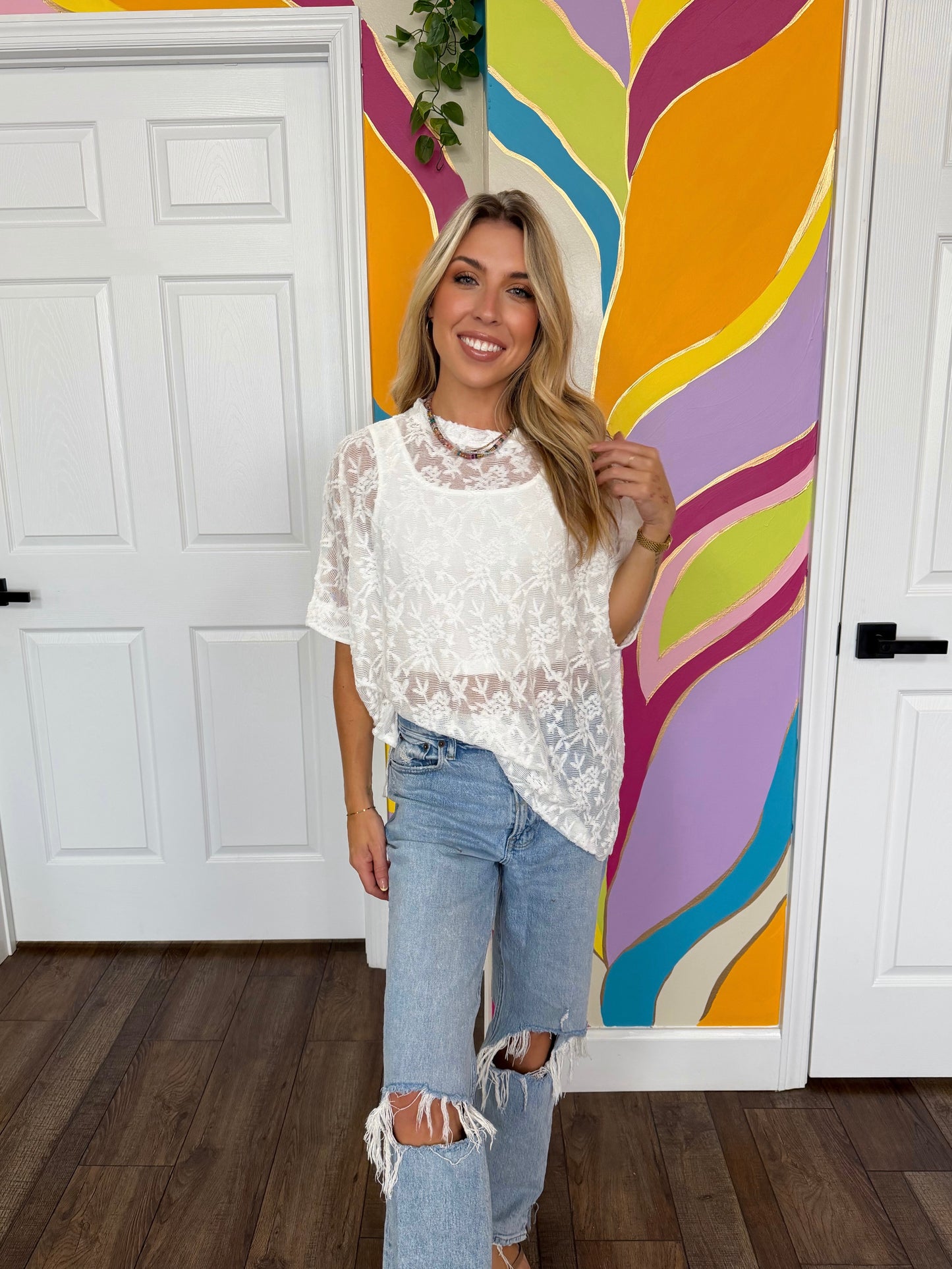 White Sheer Top