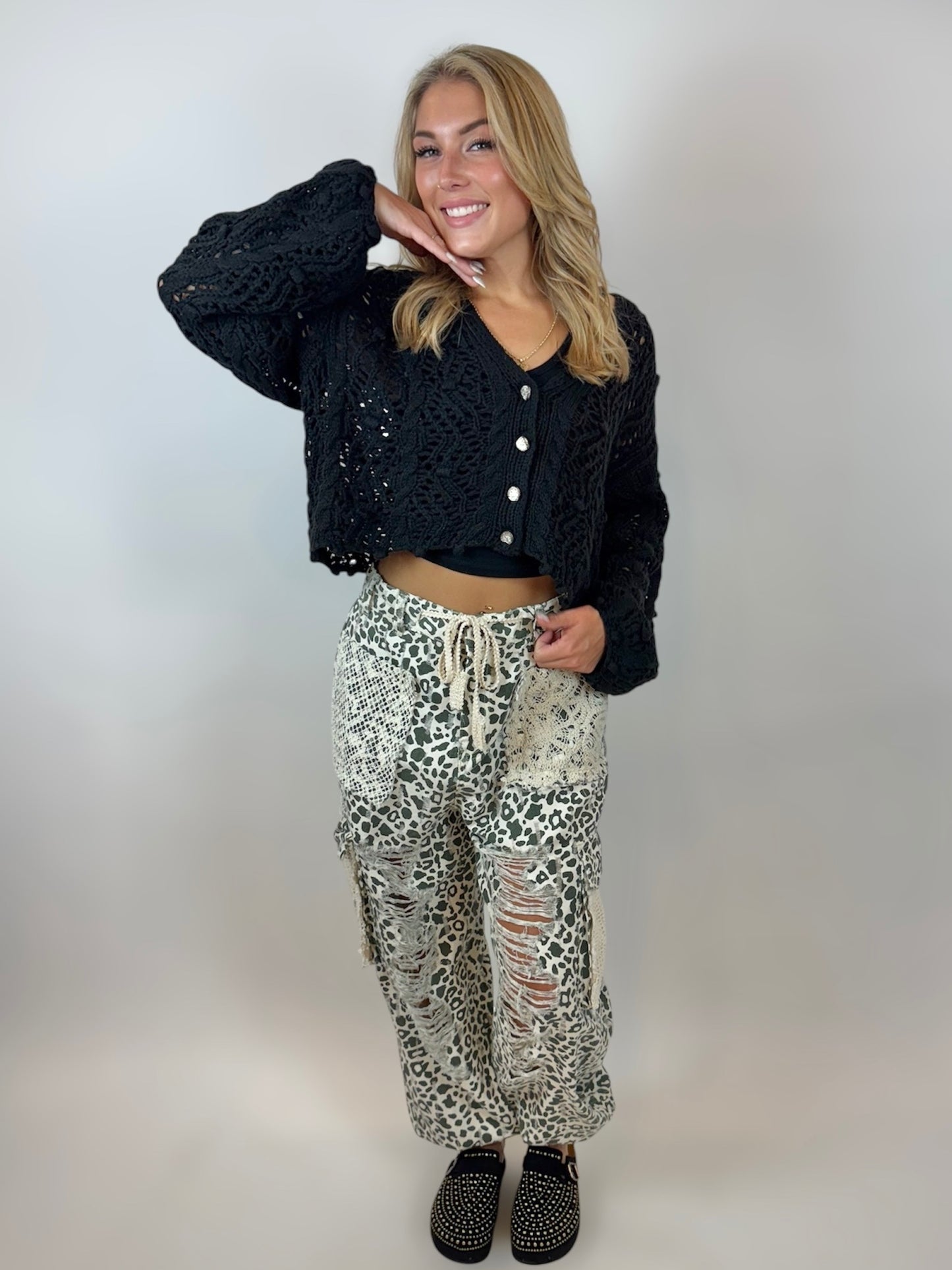 Knitted Crop Cardigan