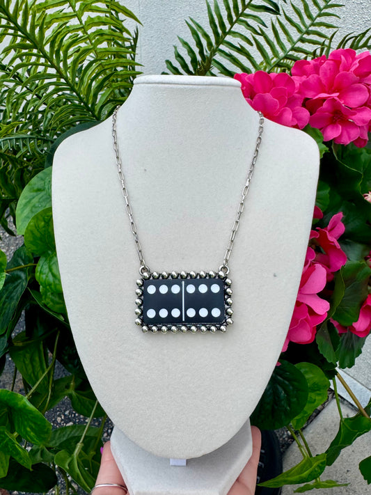 Dbl 6 Domino Necklace