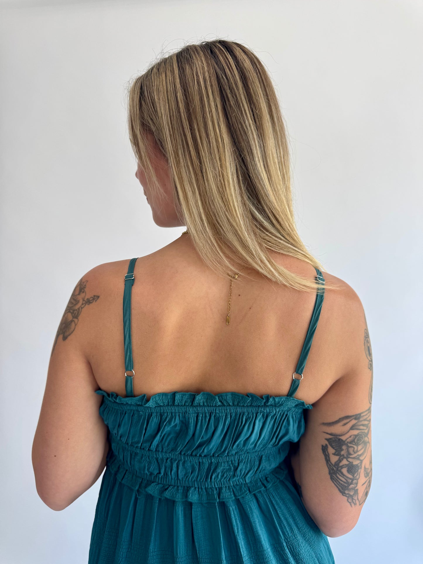 Tempting Teal Maxi Dress