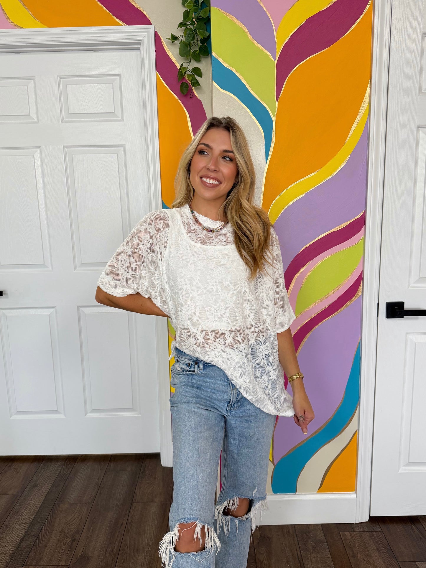 White Sheer Top