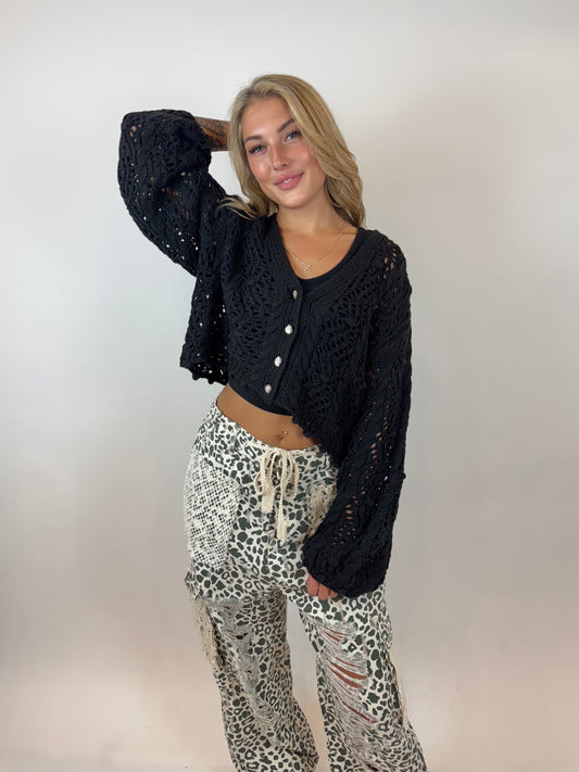 Knitted Crop Cardigan