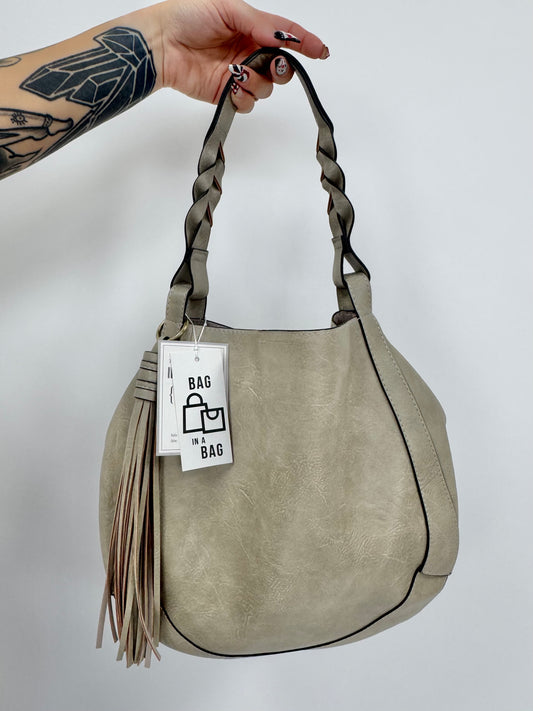Grey Tassel Bag