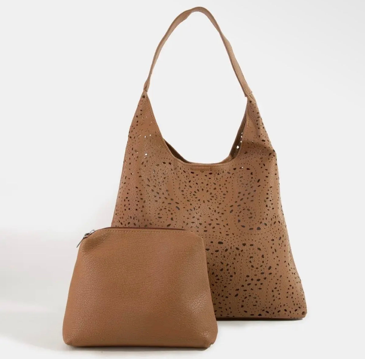 2 In 1 Brown Shoulder Bag