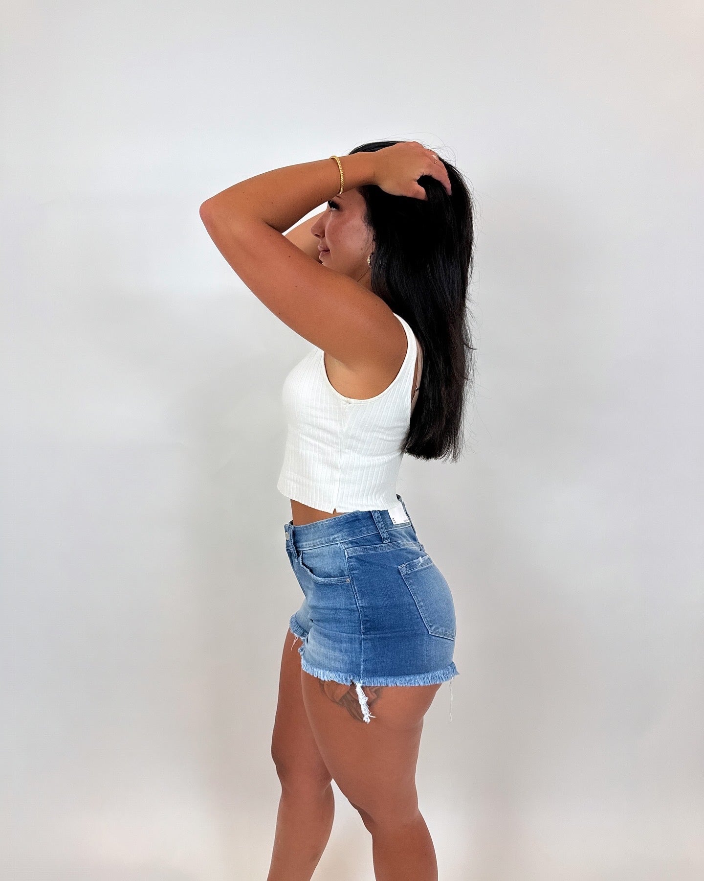 Light Wash Denim Shorts