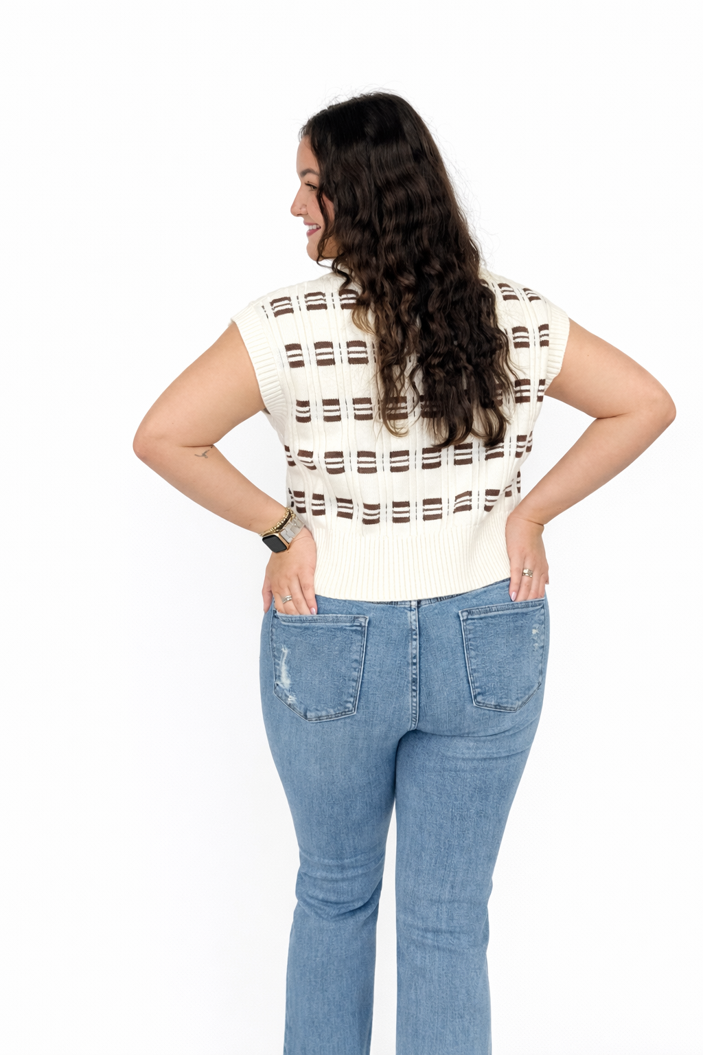 Latte Knit Vest