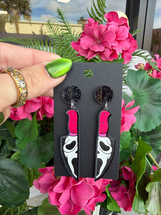 Scream Knife Earrings