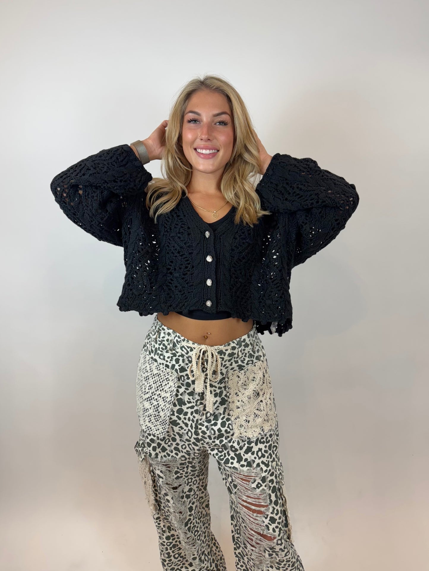 Knitted Crop Cardigan