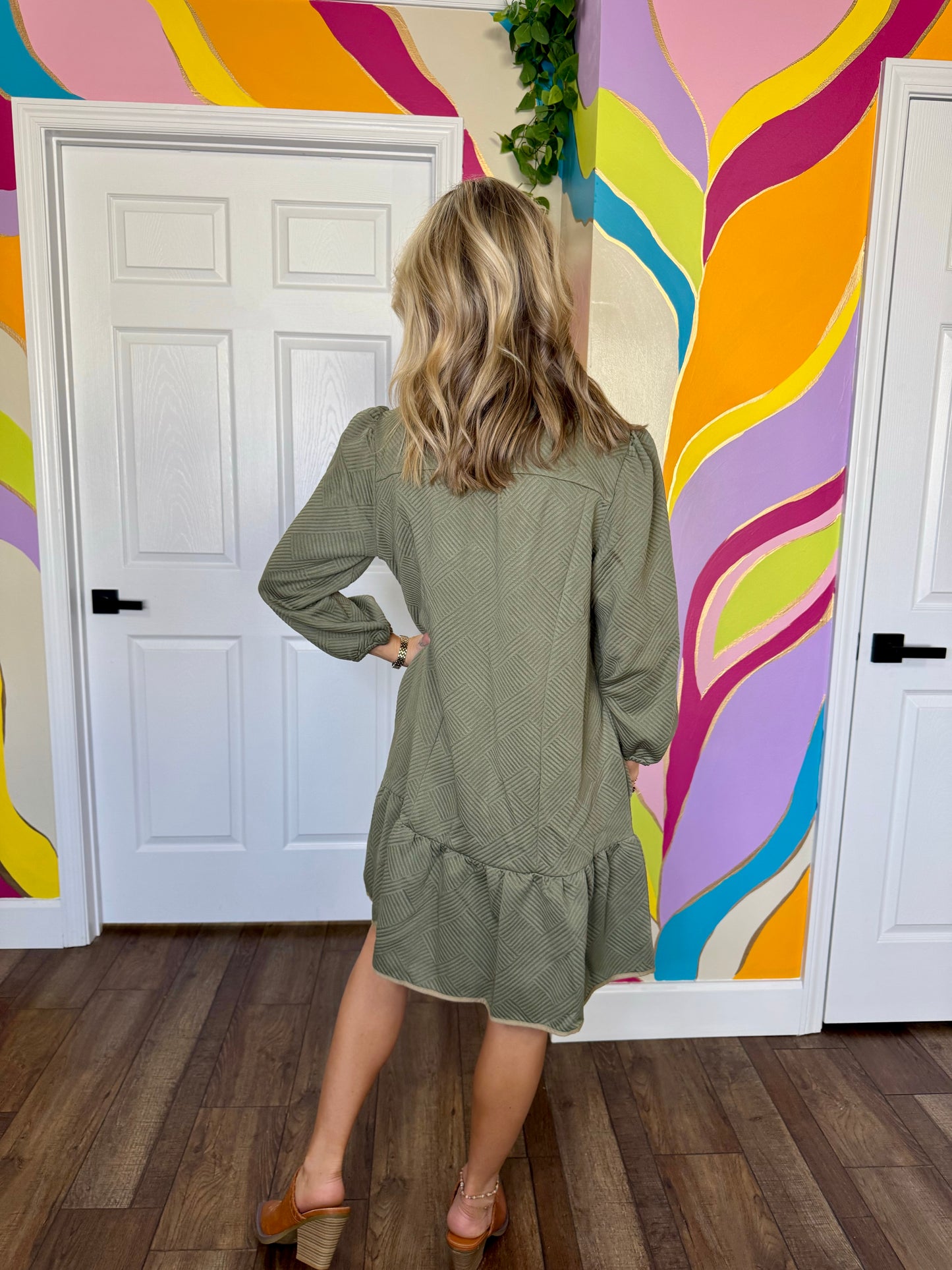 Green Zip Dress