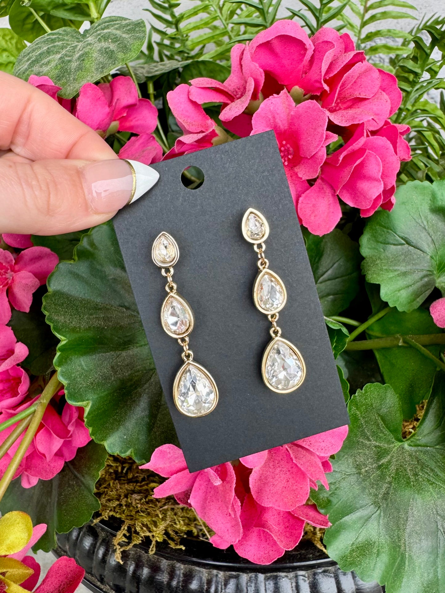 Teardrop Crystal Earrings