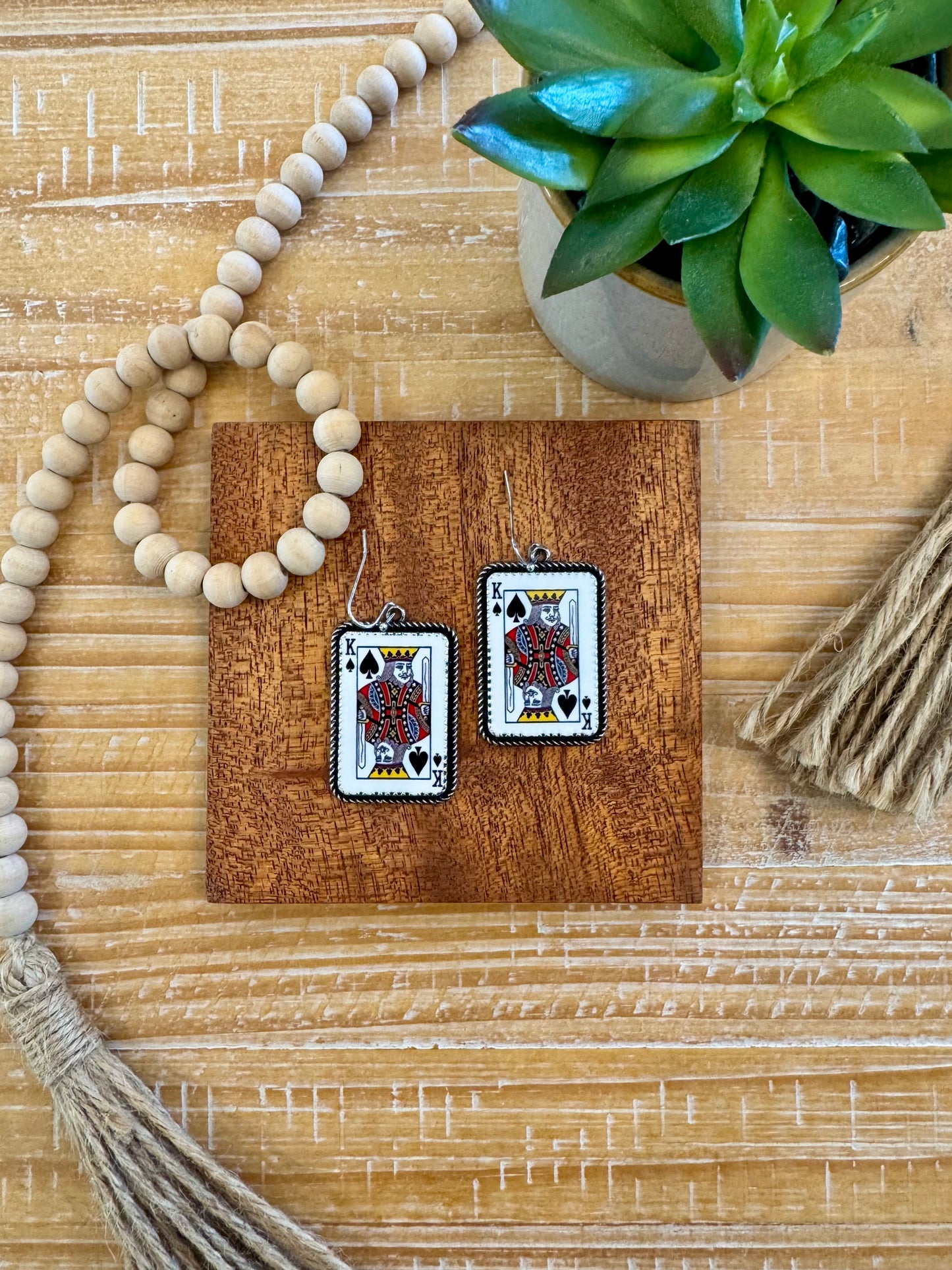 Playing Card Earrings
