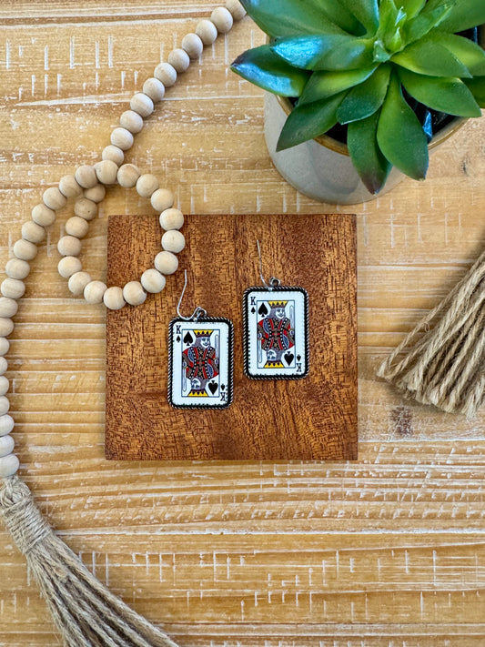 Playing Card Earrings