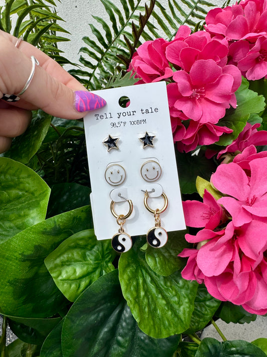 Ying Yang Stud set