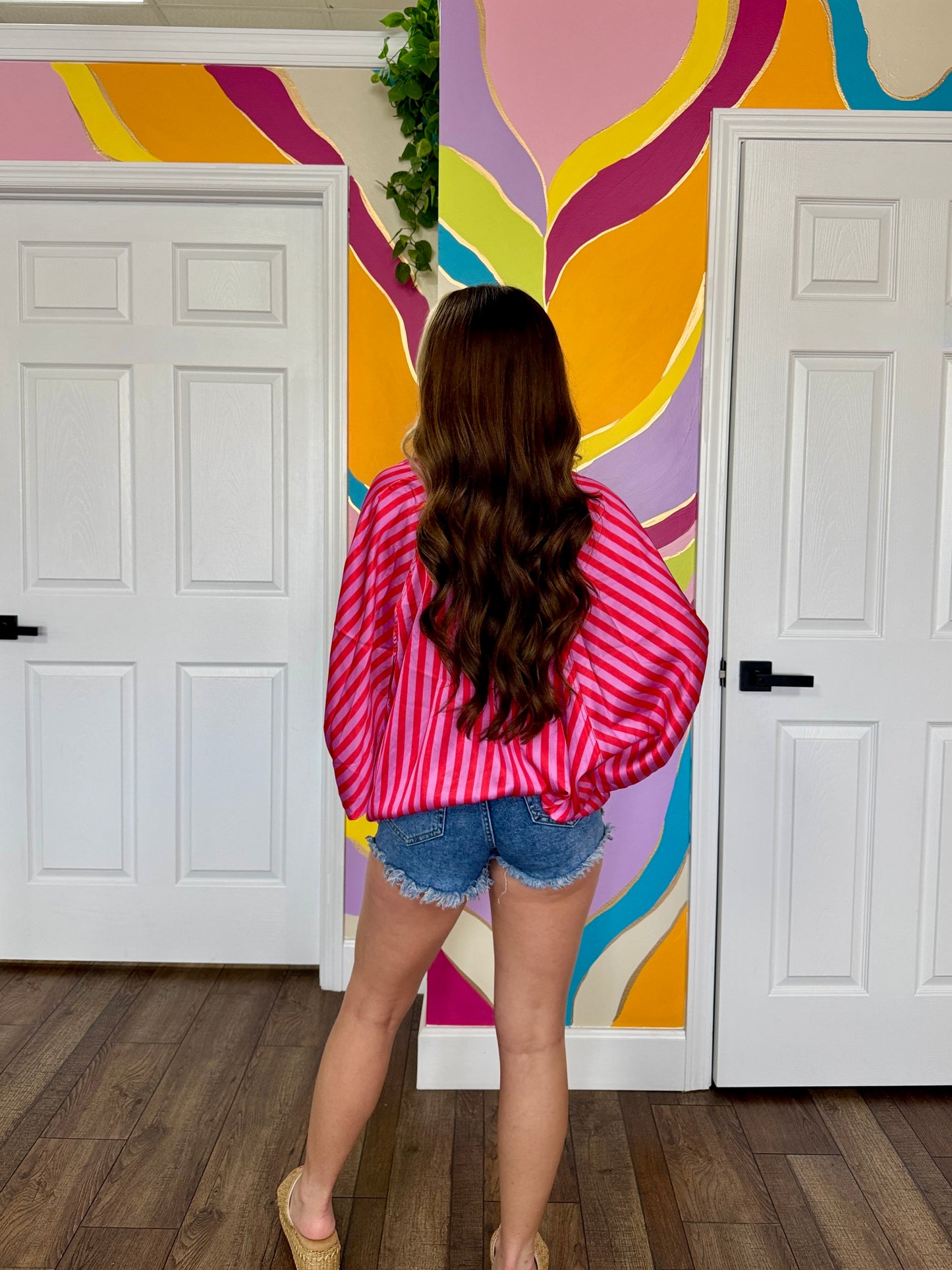 Electric Pink Stripe Shirt