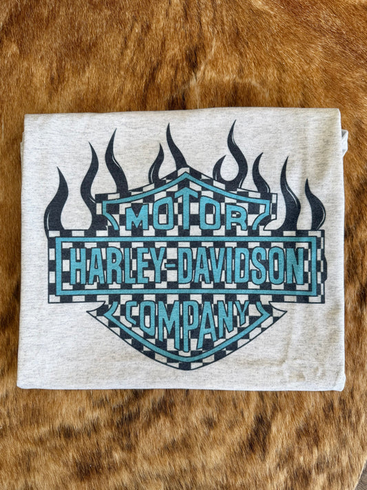 Checkered Flame HD T shirt
