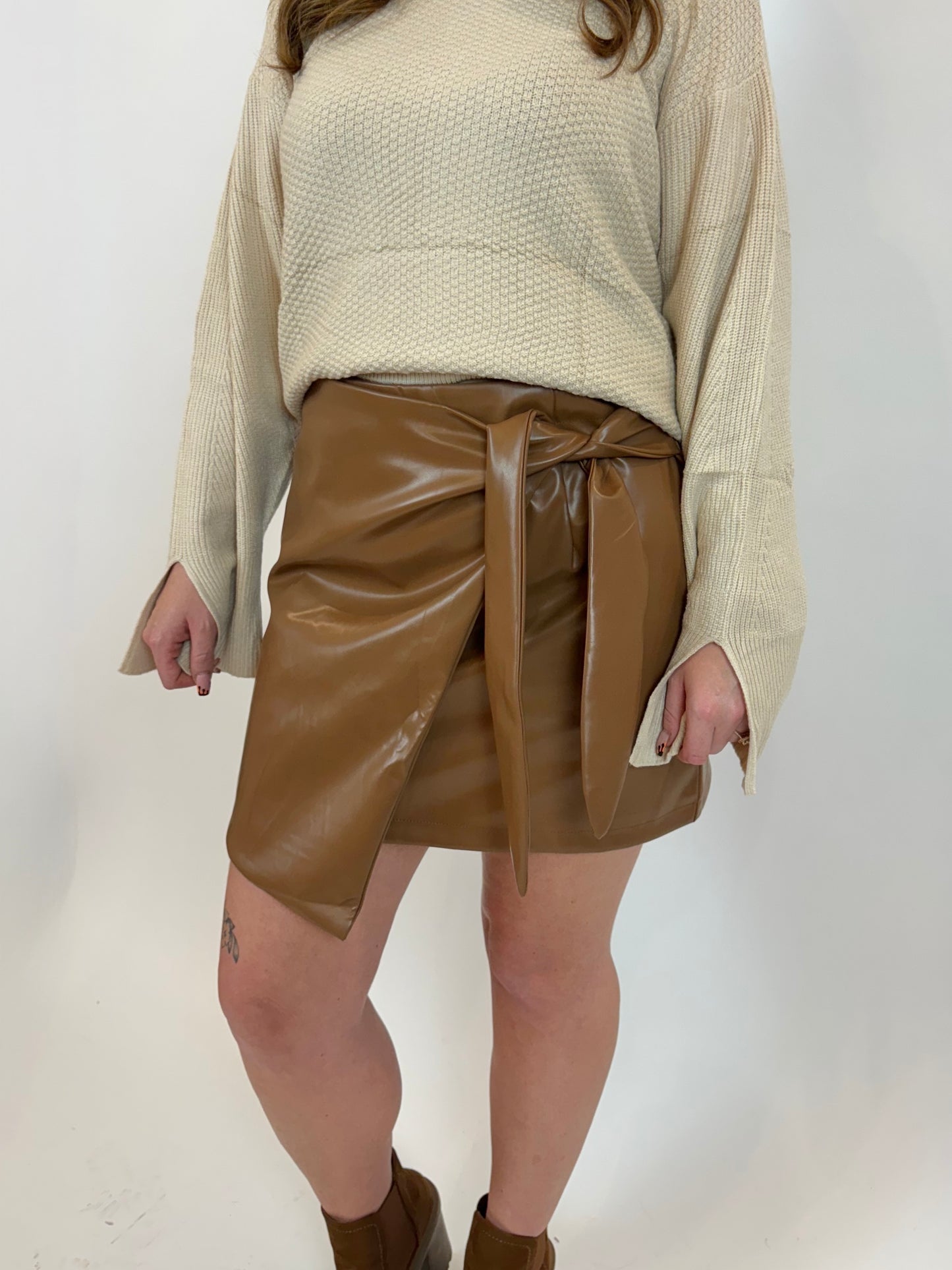 Coffee Mini Skirt