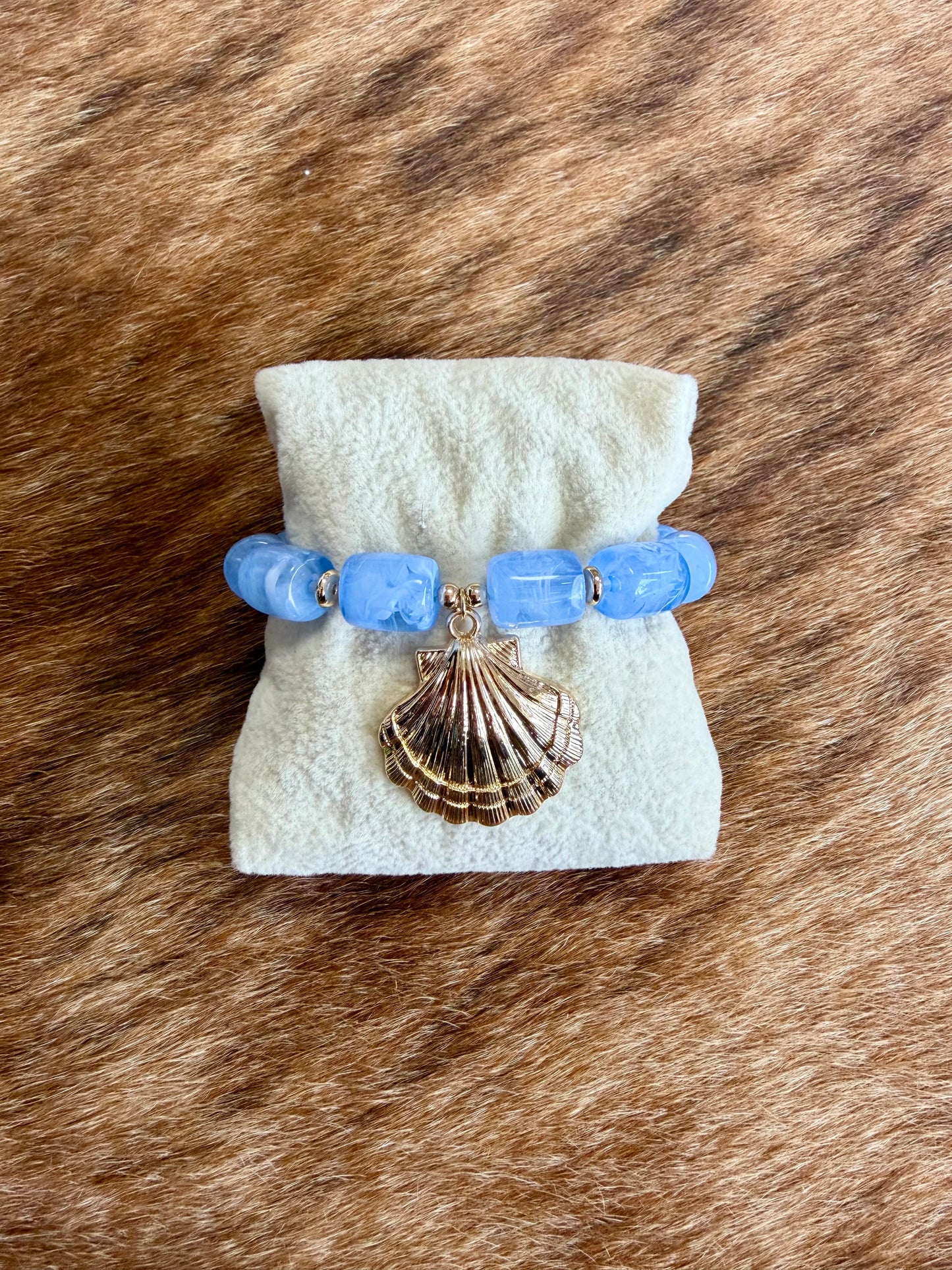 Blue Shell Bracelet