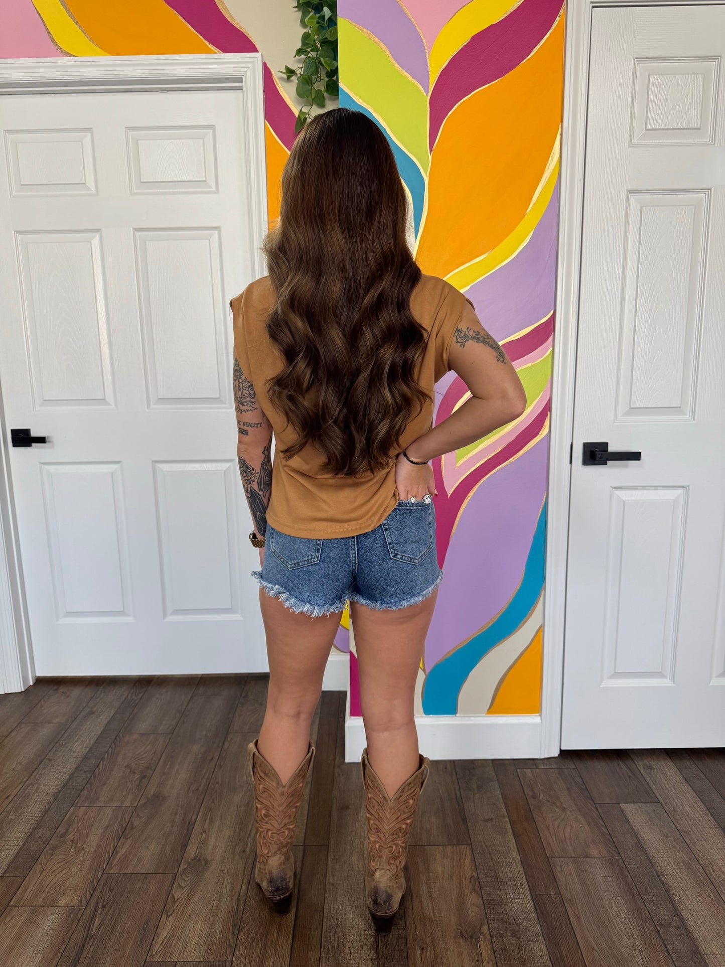 Boots & Blooms Top