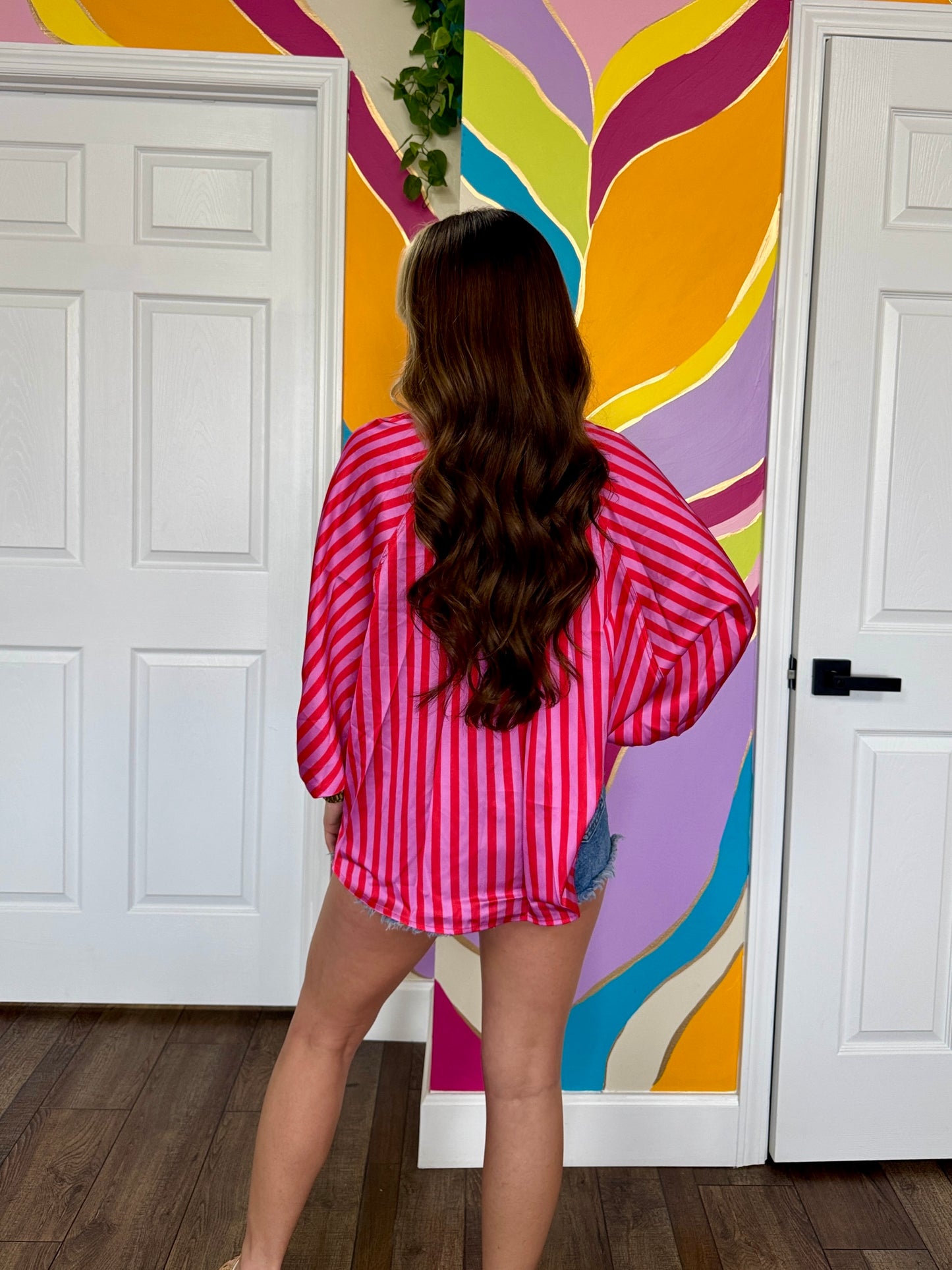Electric Pink Stripe Shirt